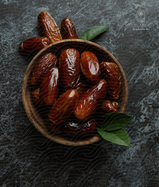 top view of mazafati dates